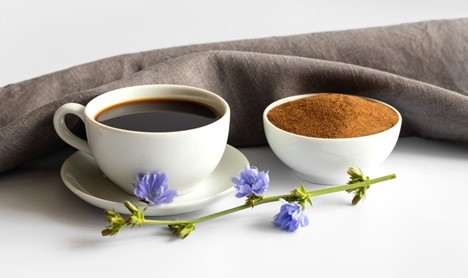 Chicory coffee in cups