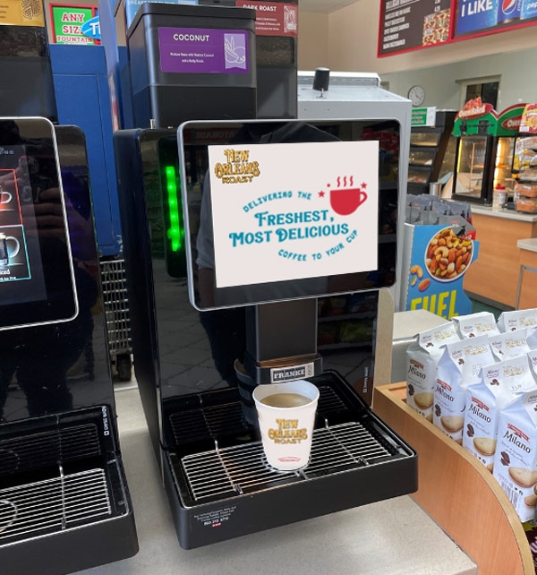 New Orleans Roast products in convenience store