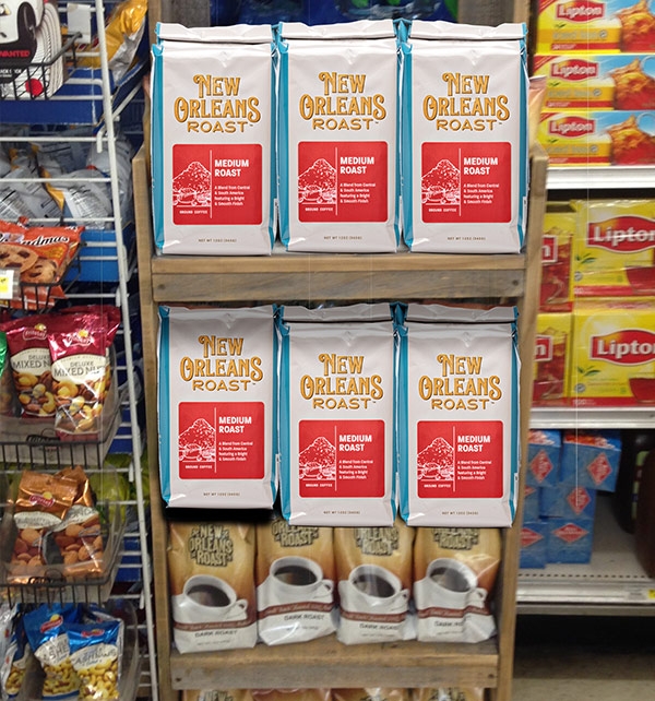 New Orleans Roast products in grocery store
